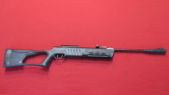 UMBREX .177cal pellet gun, bipod, scope - shot only a few times, tag#7904