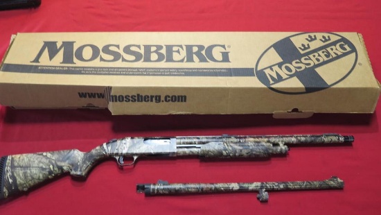 Mossberg Model 535 12ga pump, 3.5", camo, choke tubes, rifled slug barrel,
