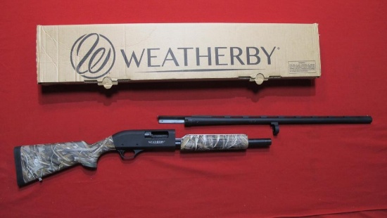 Weatherby Waterfowl Max 5 12ga pump, like new in box, tag#8086