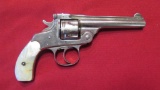 Hopkins & Allen .32? 5 shot revolver. Pearl Handle (Unsure of caliber), tag