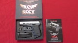 Sccy CPX-2 9mm semi auto pistol, in box with 2 mags, owner states that it w