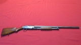 Winchester mod 12 12ga pump, solid VR barrel, nickel , tag#7528
