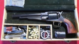 Colt Army 44cal blackpowder revolver, Italy Cased with extra mag, balls & a