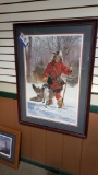 Early Arrival frontiersman large framed print by Paul Calle, tag#7761**PICK