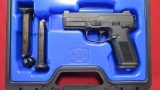 FN FHX 9mm semi auto pistol, hard case (3) 17rd mags , tag#7939