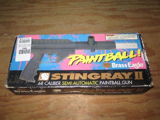Brass Eagle Stringray II paintball gun, tag#7381