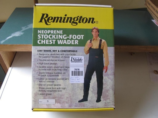 Remington stocking foot chest waders, tag#7878
