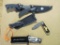 Lot of 5 pocket & fixed blade knives,, tag#8027