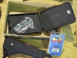pistol safe, nylon holster, gun locks, tag#8043