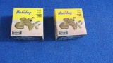 2 Full Holiday 12ga shotgun boxes with original shells, tag#8594