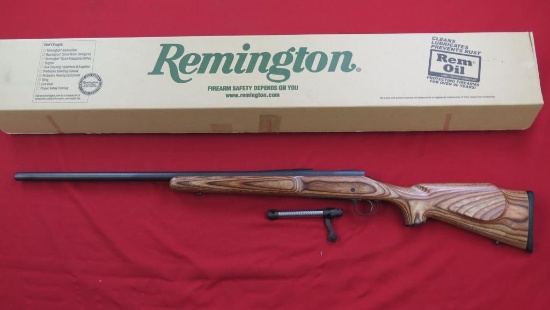 Remington 700 Varmint 6mm bolt rifle, 26" bull barrel, laminated stock, tag