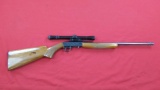 Browning 22 .22LR semi auto, Belgium made, with Tasco 4x20 scope, tag#1201