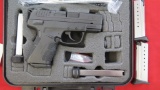 Springfield XD E 9mm semi auto pistol with 5 mags & locking hard case, tag#