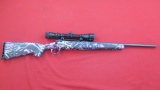 Savage Axis .223REM bolt, pink camo w/Bushnell 3-9 scope , tag#1707