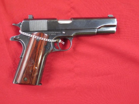 Colt 1911 45Auto semi auto pistol, 1917 commercial lower, Remington Rand up