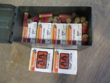 Approx 150rds 12ga trap loads in ammo box~3289