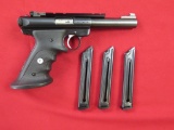 Ruger Mark II Target .22LR semi auto pistol, bull barrel, Volquartsen molde