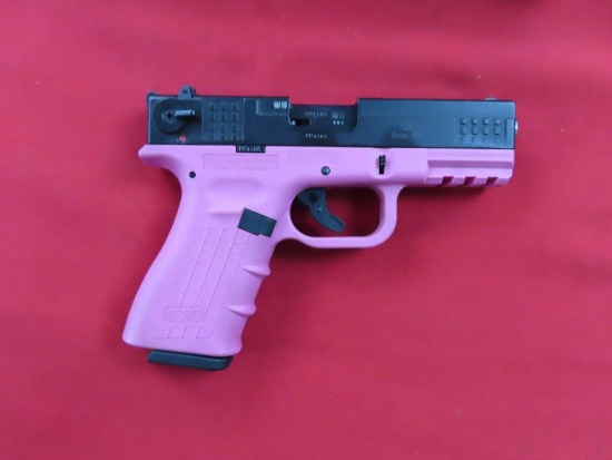 ISSC M22 .22LR semi auto pistol, pink, 2-10rd mags~5356