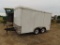 2010 Interstation 8x14' enclosed tandem axel utility trailer with ramp door