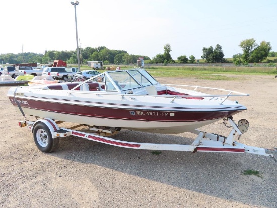 1989 Forester 171 Sport runabout boat with OMC 4.3L King Cobra I/O (seller