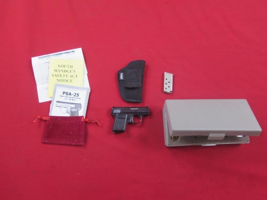 Browning Baby PSA-25 25acp semi auto pistol, 2 magazines, holster, original