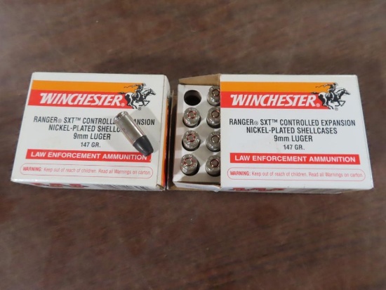 40rds Winchester RA9SXN 9mm Luger 147gr SXT~1147