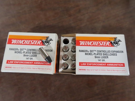40rds Winchester RA9SXN 9mm Luger 147gr SXT~1150