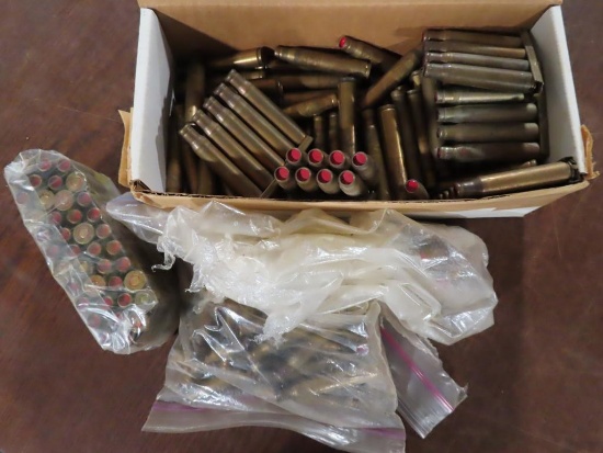Box full of 30-06 blanks, some on stripper clips~1151