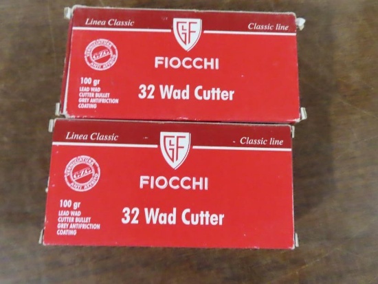 100rds Fiocchi 32 wad cutter, 100gr~1156