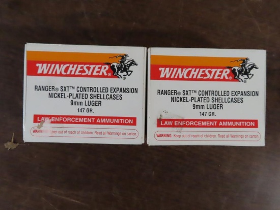 40rds Winchester RA9SXN 9mm Luger 147gr SXT~1165