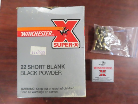 10 boxes of .22 Short Black powder blanks (530 rounds total)~1324