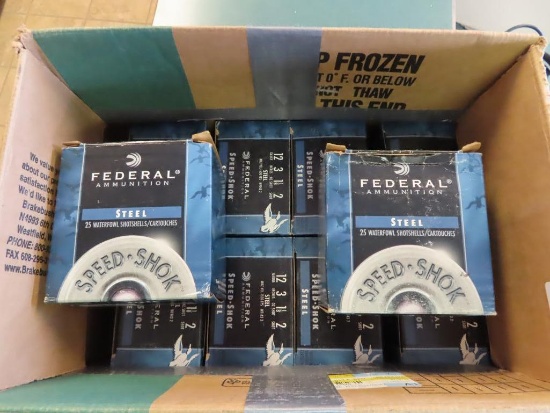 241rds Federal 12ga steel 2shot 3" 1550fps~1360