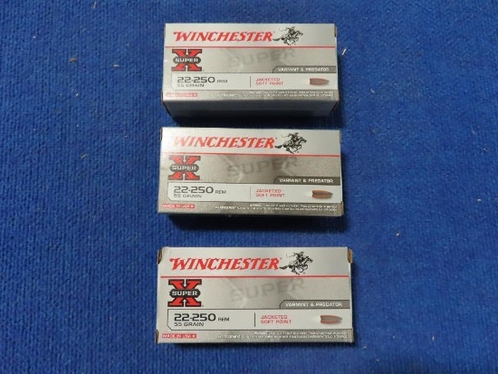 60rds Winchester 22-250 55gr~1442