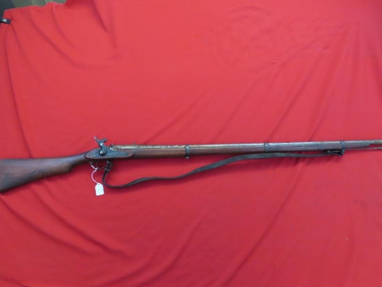 Circa 1860's Enfield style 3 band military musket. Antique Approximately 60