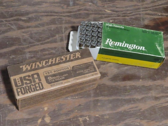 150rds Winchester 9mm 115gr FMJ AND 50rds Remington 357Mag 158gr Semi Wadcu