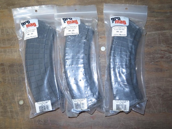 3 - 30rd Pro Mag AK-47 7.62x39 AK-A1 Mag Black - New~1741