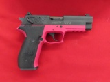 Sig Sauer Mosquito .22 LR semi auto pistol, pink with case ~1176