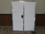 Double fish house door, 68x52 with key.. **LOCAL PICKUP ONLY, no Shipping a