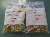 100 41Rem Mag W-W super & 100 44Russ Starline brass~1539