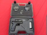 Springfield XD9 9mm semi auto pistol, sub compact, 2 mags, & case~1551