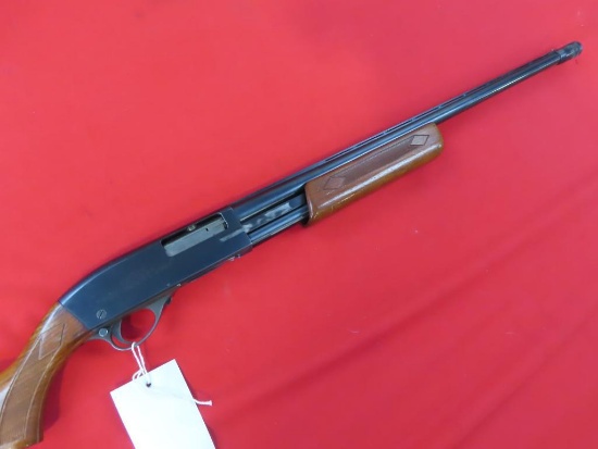 JC Higgins 21 20ga pump shotgun,Vented Ribbed barrel with adjustable choke~
