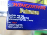 One box of Winchester large pistol and magnum primers, 1,000 total **Local