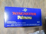 One box of Winchester large rile primers, 1,000 total **Local Pickup Only,