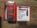 Two boxes, Hornady, .224, 75 grain, 200 bullets, #2279~4433