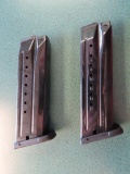 Ruger (2) unused SR9, 17rd steel 9mm mags~4482