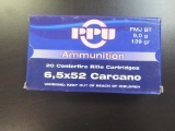 20rds PPU 6.5x52 carcano ammo~4501
