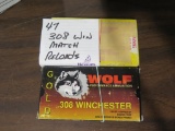 40rds Wolf and Match .308 reloads~5060