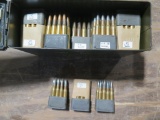 256rds 30-06 FMJ on stripper clips in ammo box~5130