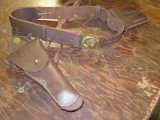 US leather holster with belt & mag holders~5273