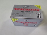 15rds Winchester 12ga 2 3/4 rifled slugs, hollow point~6354